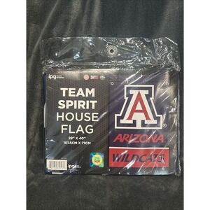 ARIZONA WILDCATS Team Spirit House Flag ~ NCAA Licensed Hologram ~ 28" x 40" New
